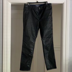 Chico’s Faux Leather stretchy jegging.